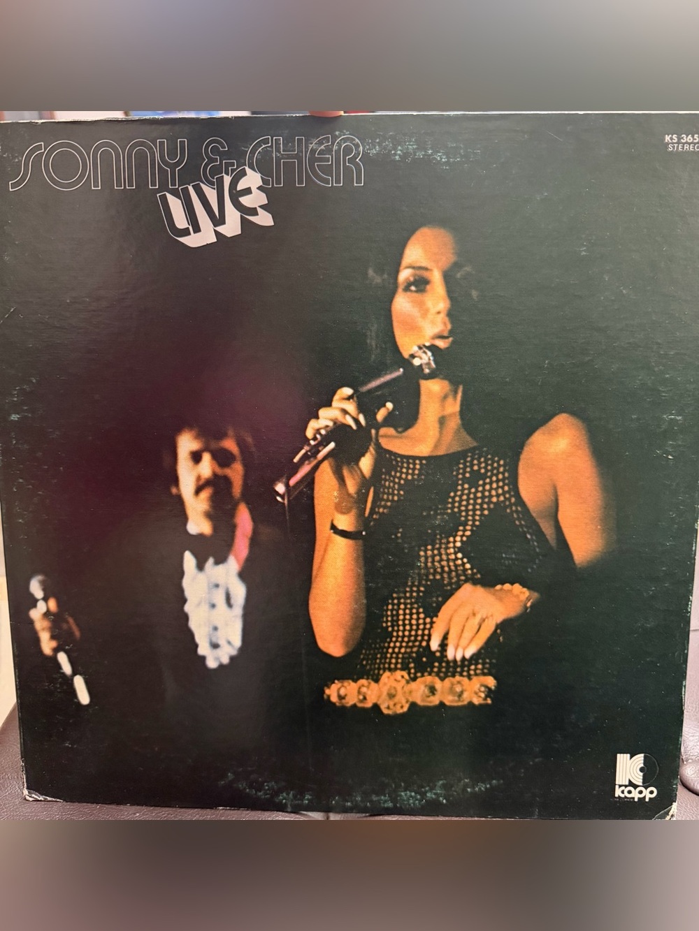 Sonny And Cher Live Record Album Vinyl LP 1971 Gatefold  Kapp KS-3654 VG/G+